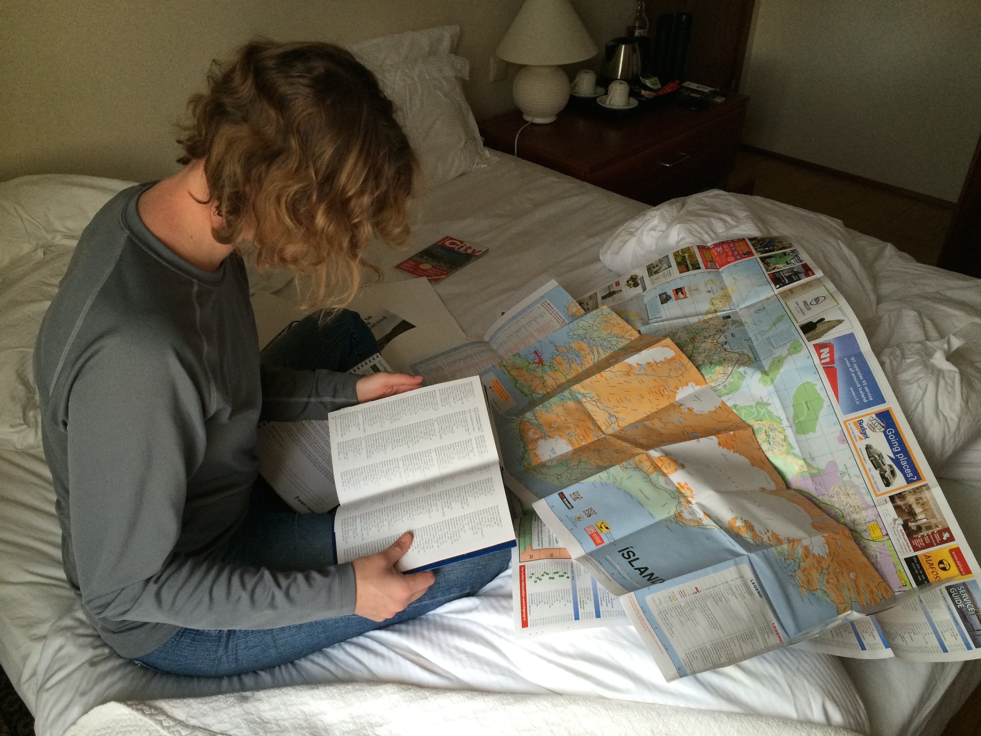 Rachel reviews our route