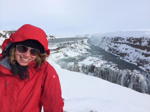 Rachel at Gulfoss